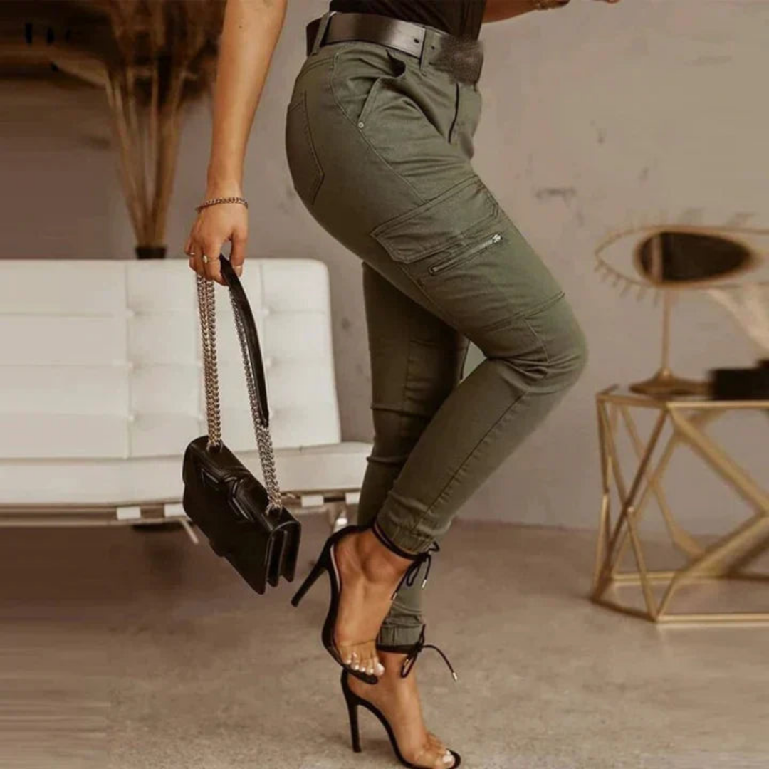 Tessa | Damen Cargo Hose | Schlank