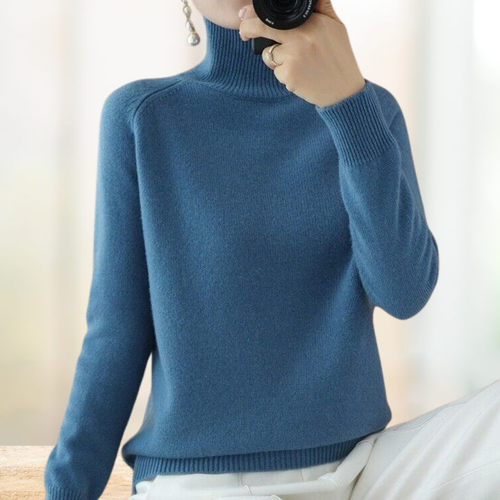 Franziska | Damen Winter Rollkragenpullover | Warm