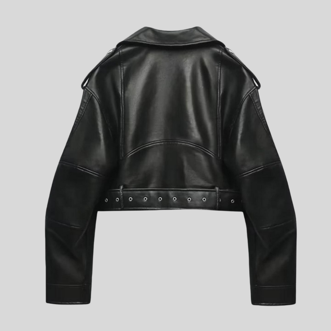 Gilla | Damen Cropped Bikerjacke | Stylisch