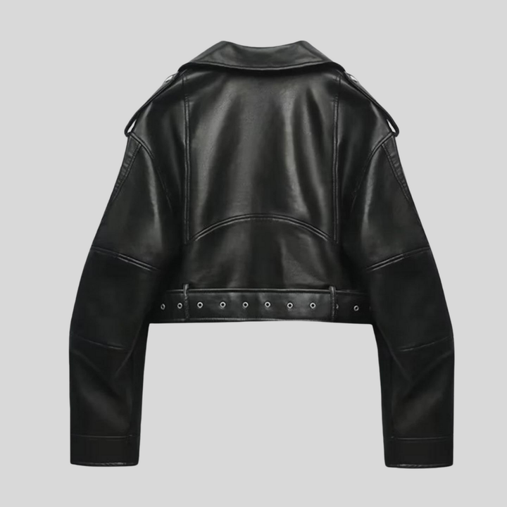 Gilla | Damen Cropped Bikerjacke | Stylisch