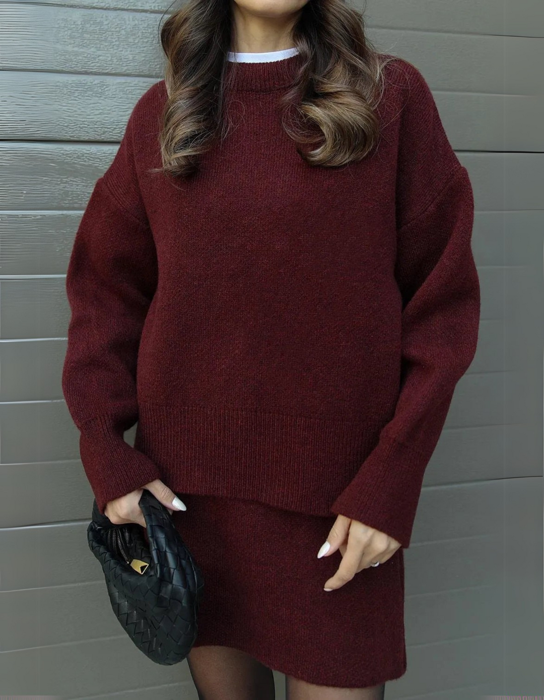 Serilda | Damen Rock und Pullover Set | Eleganter Stil