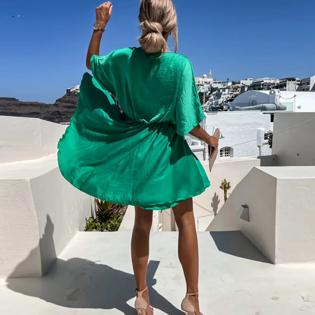 Rosalie | Damen Wickelkleid | Kurzarm