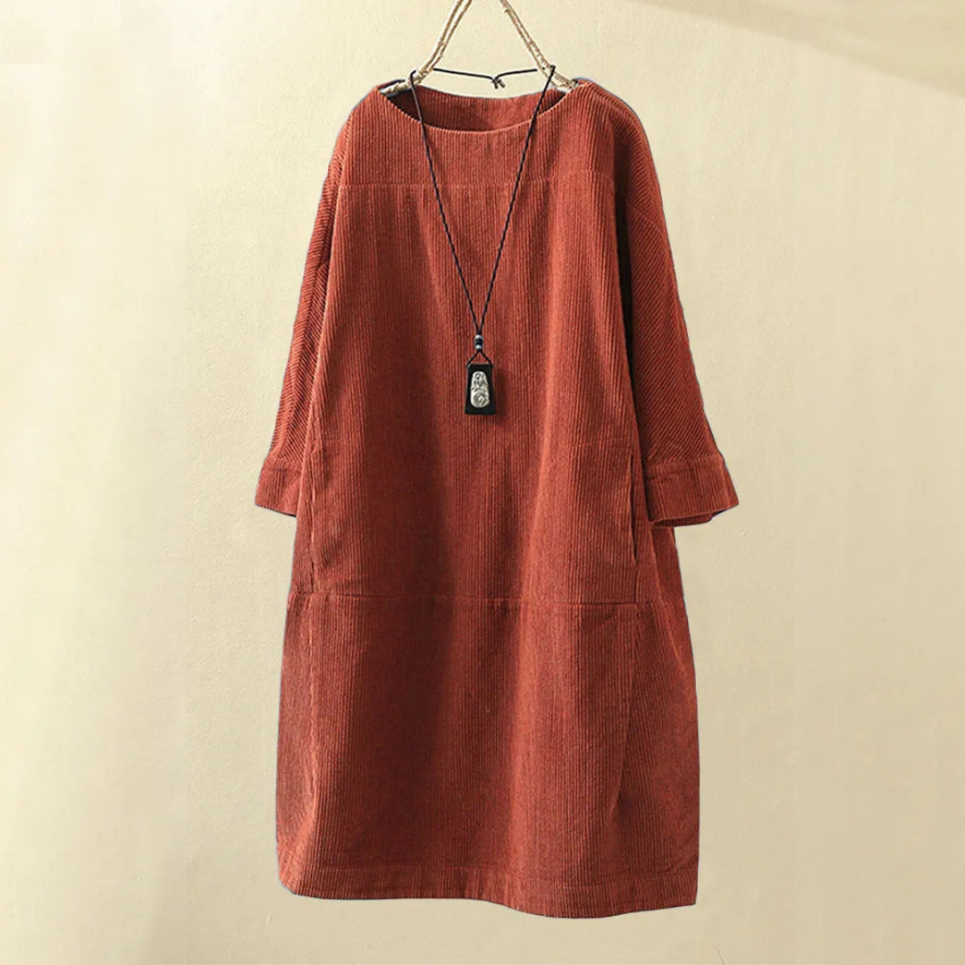 Melanie | Damen Lockeres Kleid | Midi