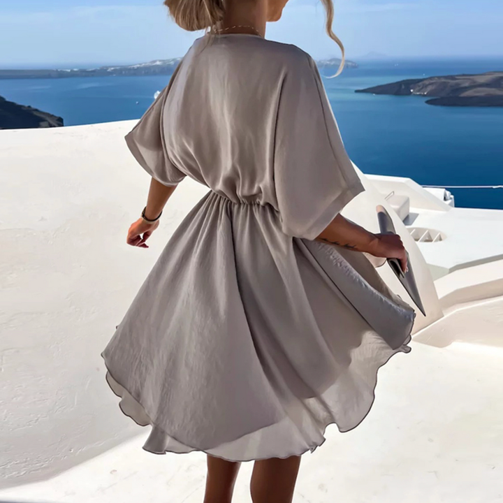 Rosalie | Damen Wickelkleid | Kurzarm