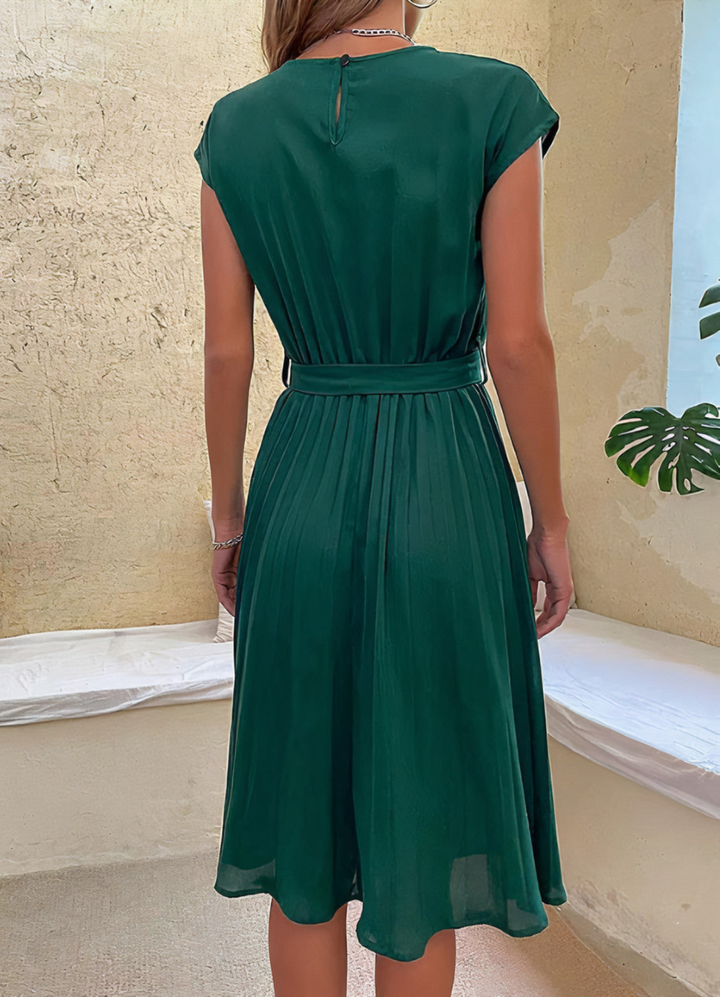 Milia | Damen Midi Faltenkleid | Leicht