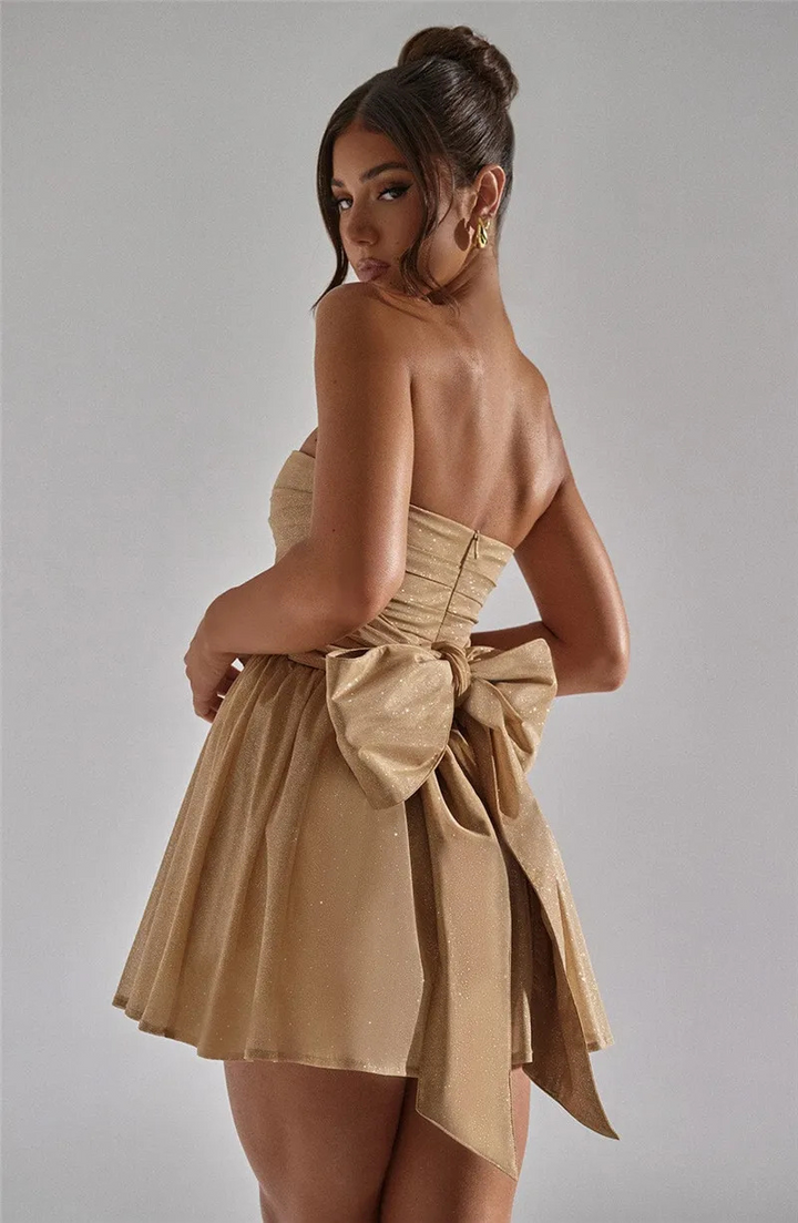Claudine | Funkelndes Minikleid Für Damen | Glamourös