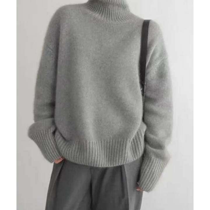 Usiama | Damen Rollkragen Übergröße Pullover | Warme