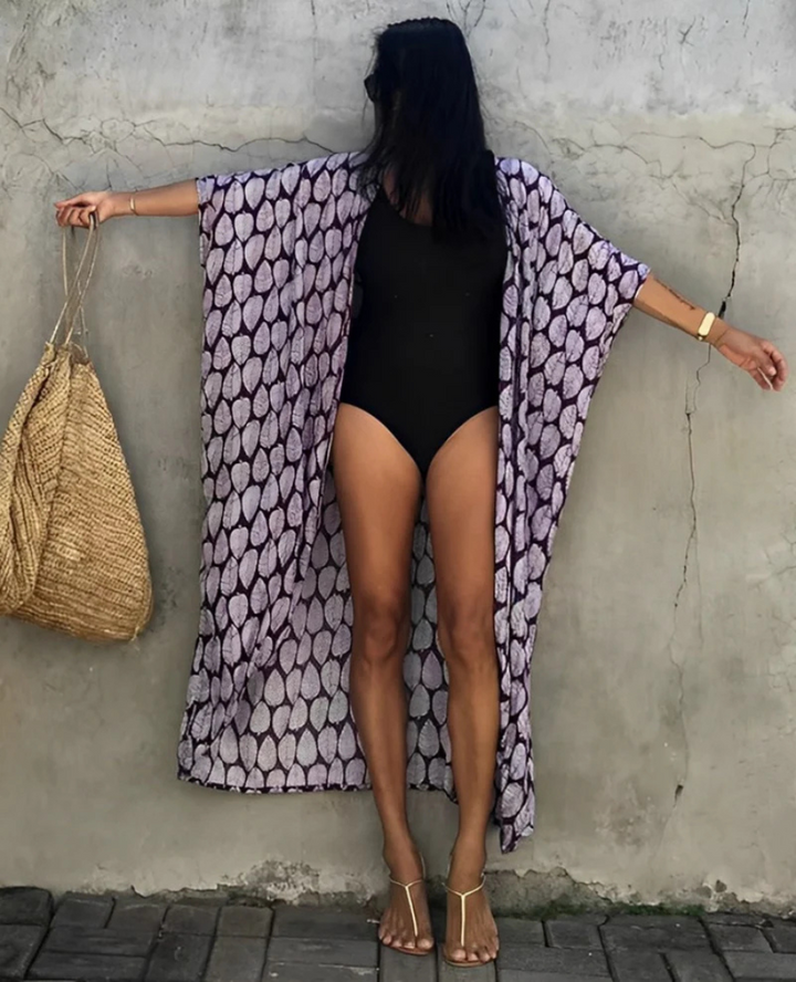 Violaine | Sommerliche Kimono-Robe Für Damen | Charmant