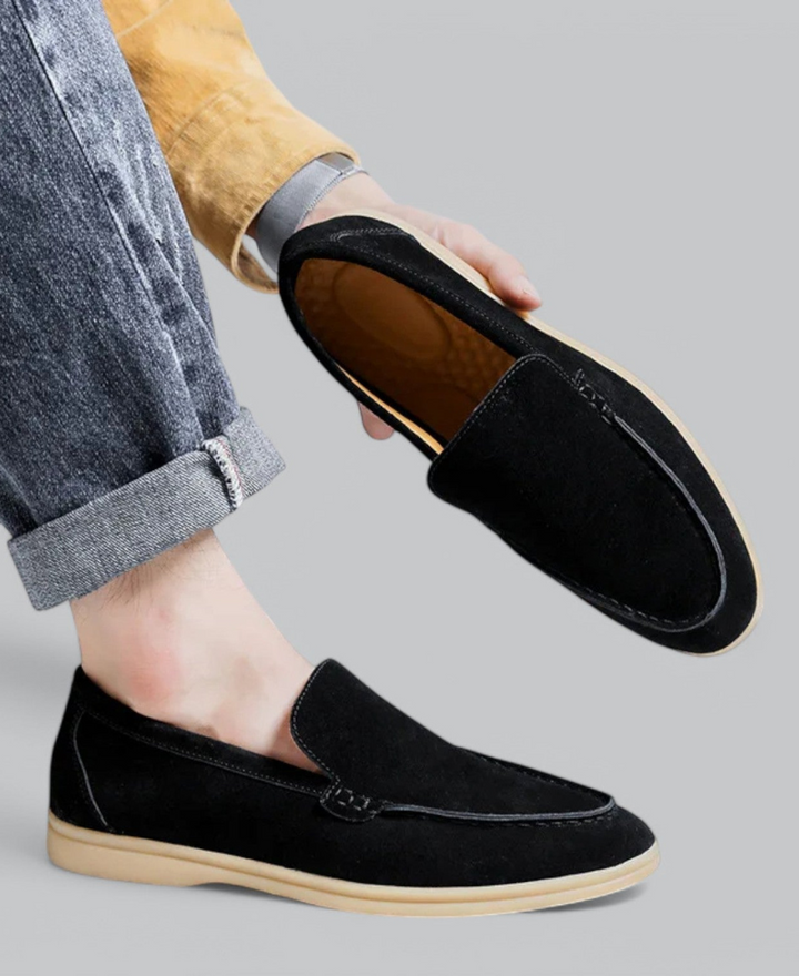 Nathan | Wildleder Loafer für Herren | Faulenzer