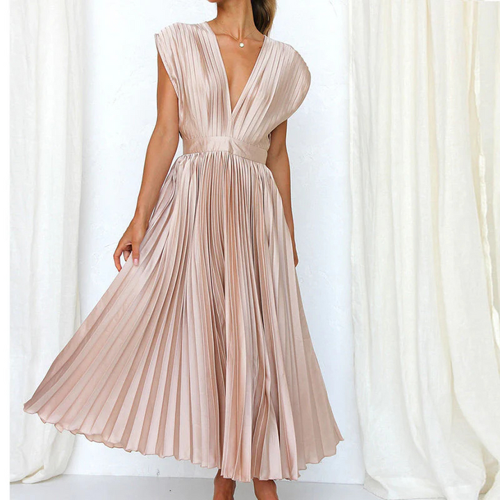 Editha | Abendkleid mit V-Ausschnitt Für Damen | Glamourös