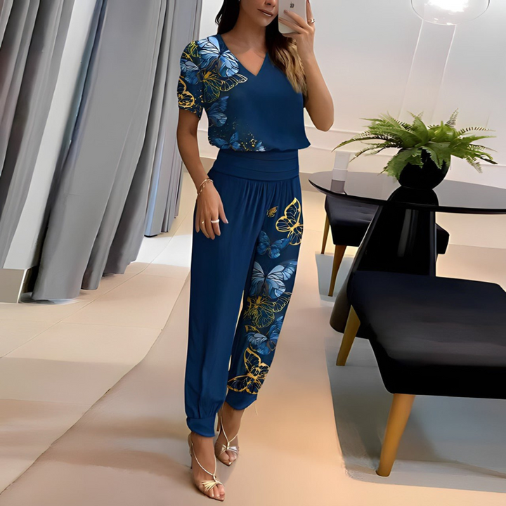 Ana | Bluse und Hose Set für Damen | Hosenträger