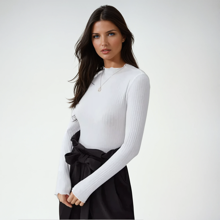 Cécile | Eleganter Langarm-Bodysuit Für Damen | Zeitlos