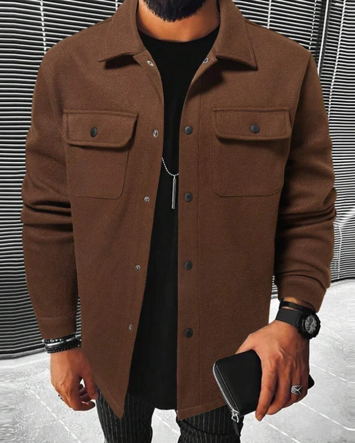 Perkin | Buttoned Shirt Jacket Für Herren | Funktional