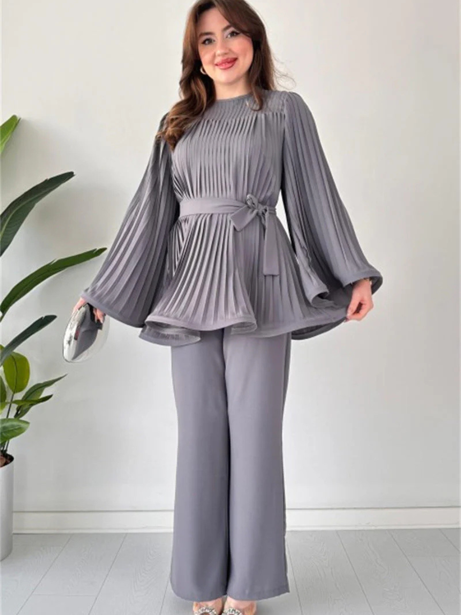Selva | Plissiertes Set Für Damen |  Elegant