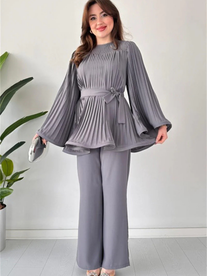 Selva | Plissiertes Set Für Damen |  Elegant
