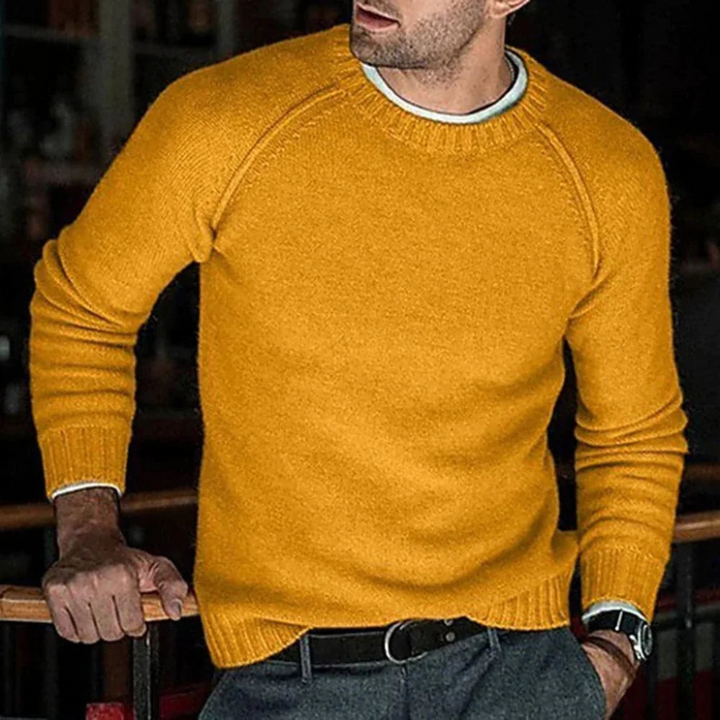 Mikkel | Rundhals Pullover Für Herren | Warm