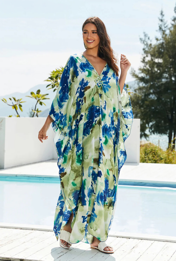 Siglinde | Tie-Dye Maxikleid Für Damen | Sommerlich
