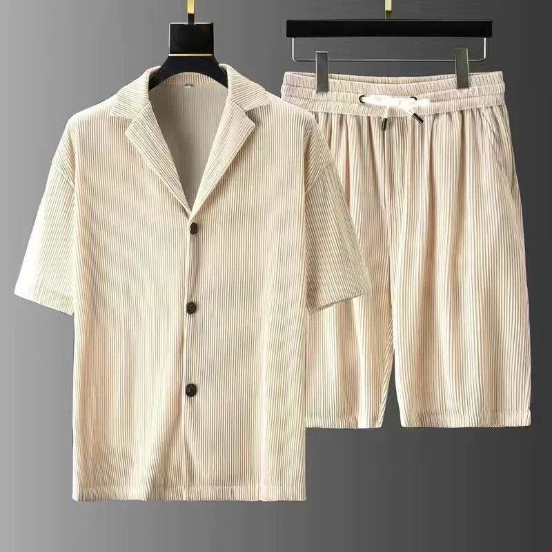 Marek | Polo-Shirt mit Shorts Set für Herren | Vintage