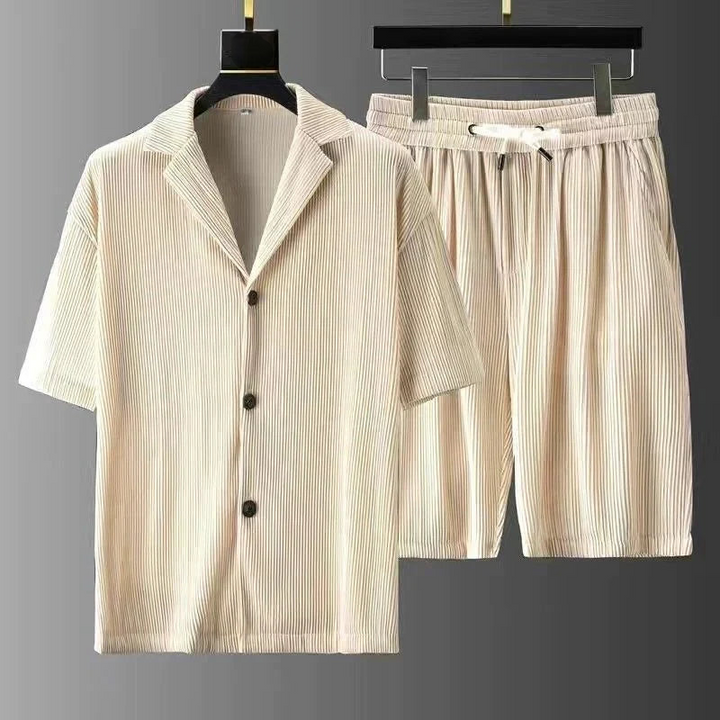 Marek | Polo-Shirt mit Shorts Set für Herren | Vintage