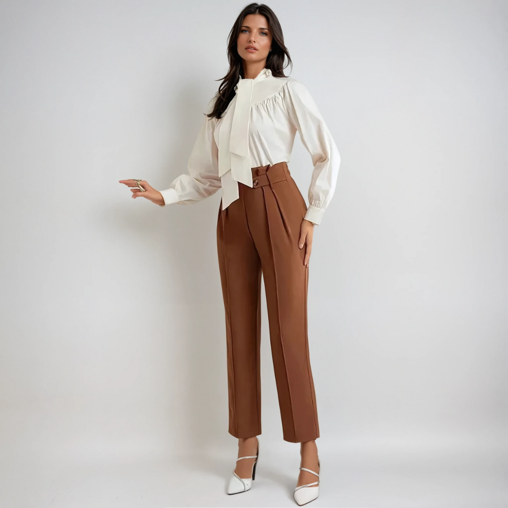 Charlotte | Hohe Taille Freizeithose Für Damen | Schick