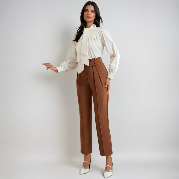 Charlotte | Hohe Taille Freizeithose Für Damen | Schick