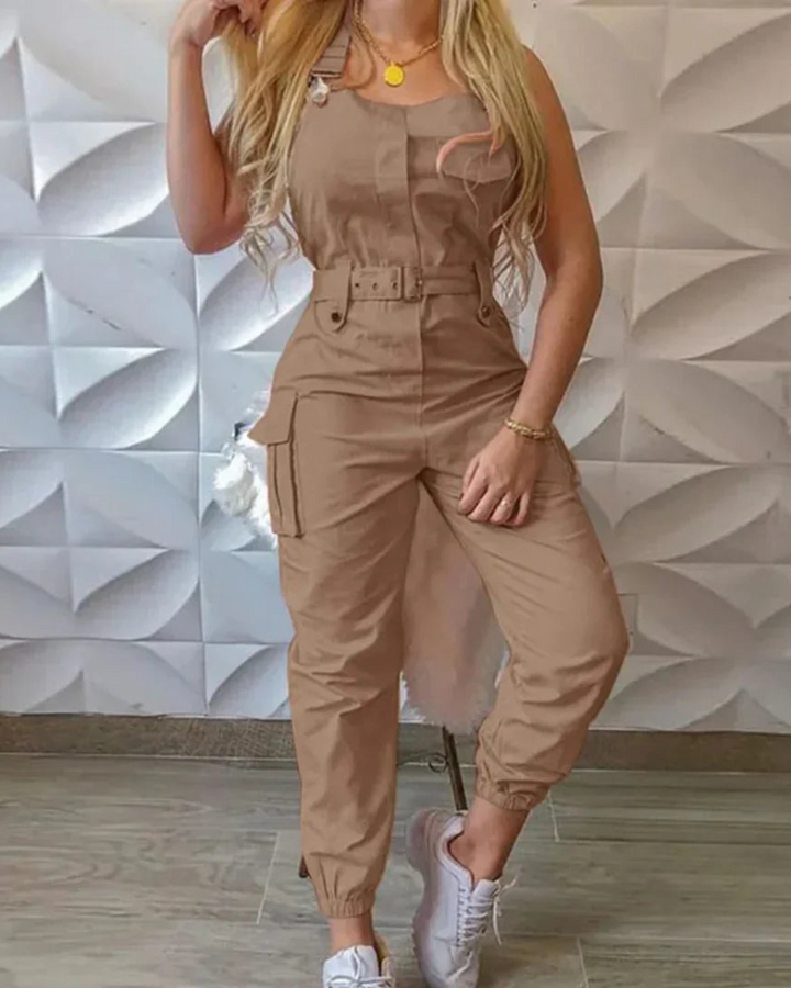 Ambrosha | Stylischer Cargo Jumpsuit für Damen | Festliche