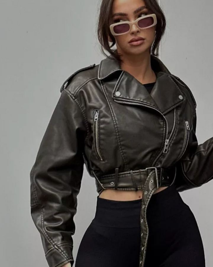 Danita | Vintage-Bikerjacke Für Damen | Herbst