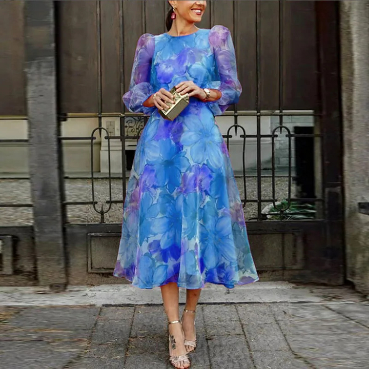 Margrit | Luftiges Blumenkleid Für Damen | Leicht