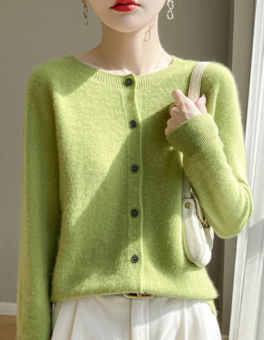 Zelinda | Damen Langarm Cardigan | Winter