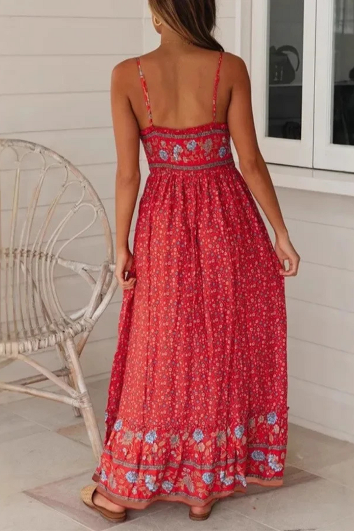 Selara | Bohemian Maxikleid für Damen | Party