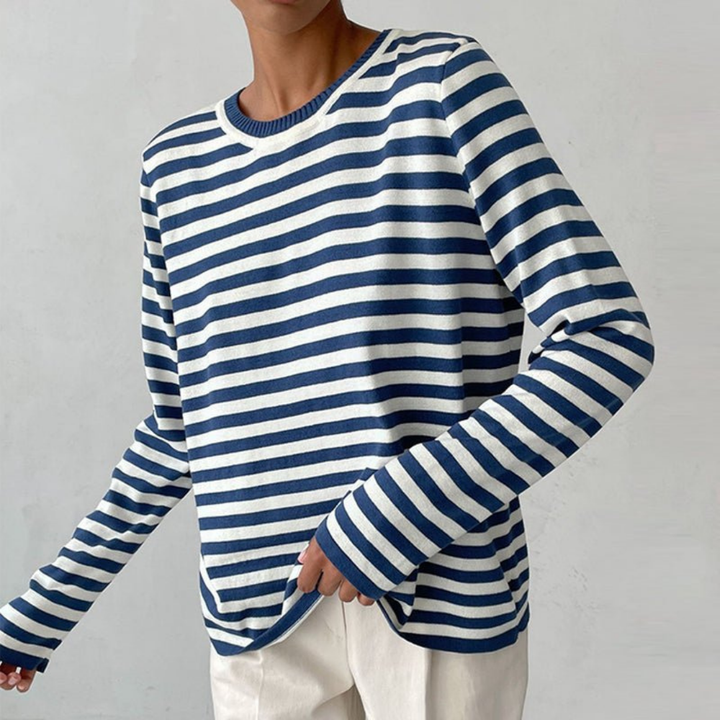Hilde | Damen Langarmshirt mit Streifen | Bequem