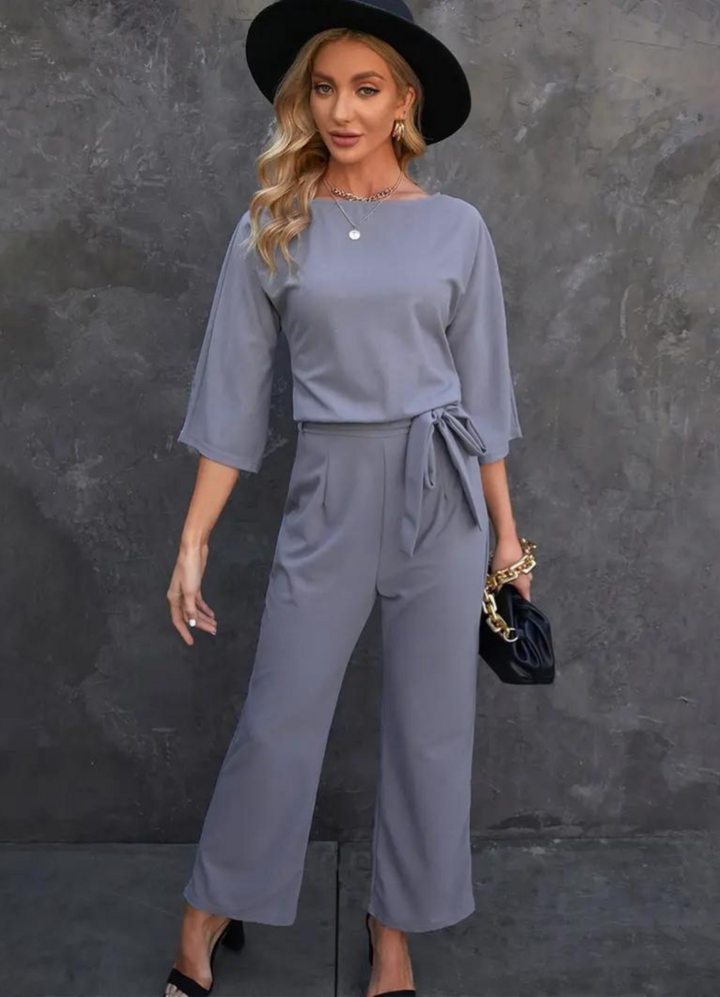 Helene | Damen Eleganter Jumpsuit | Weites Bein