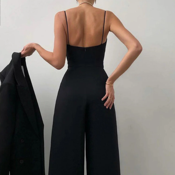 Rainey | Damen Elegant Jumpsuit | Weit Geschnitten