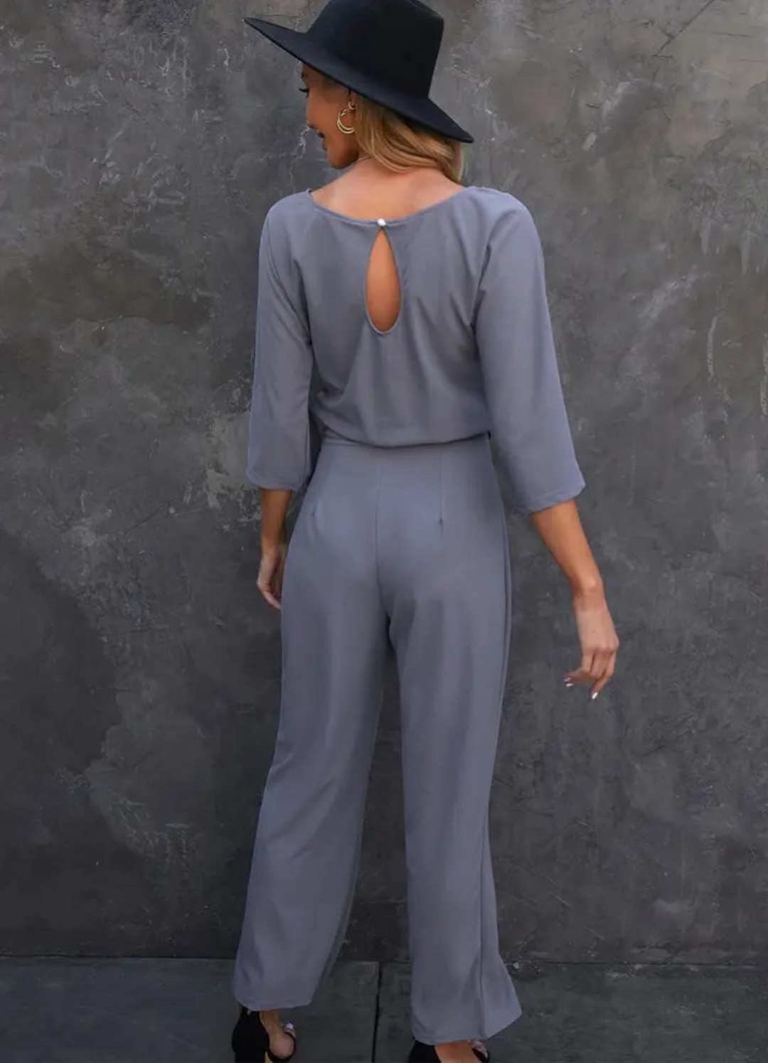 Helene | Damen Eleganter Jumpsuit | Weites Bein