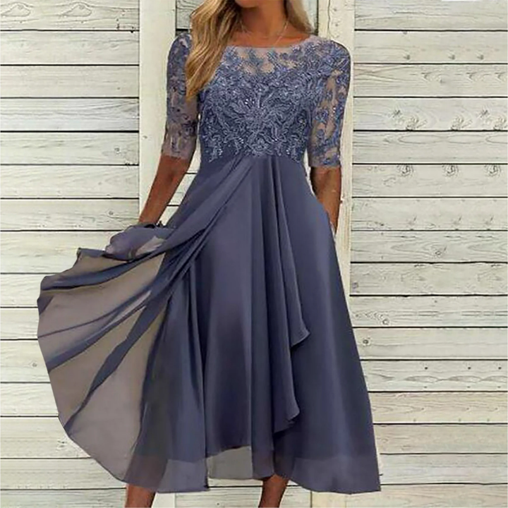 Agathe | Damen Spitzenkleid | Midi