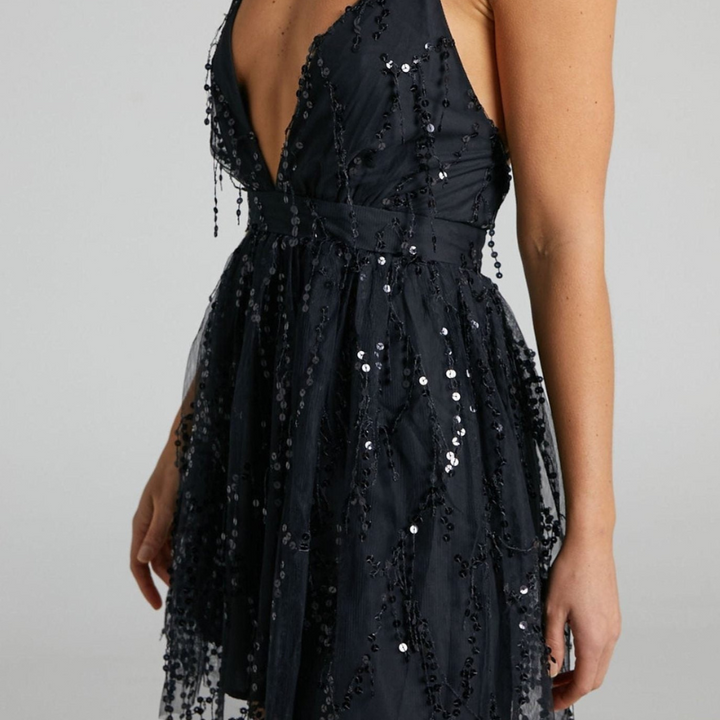 Roberta | Elegantes Partykleid mit Pailletten für Damen | Ball