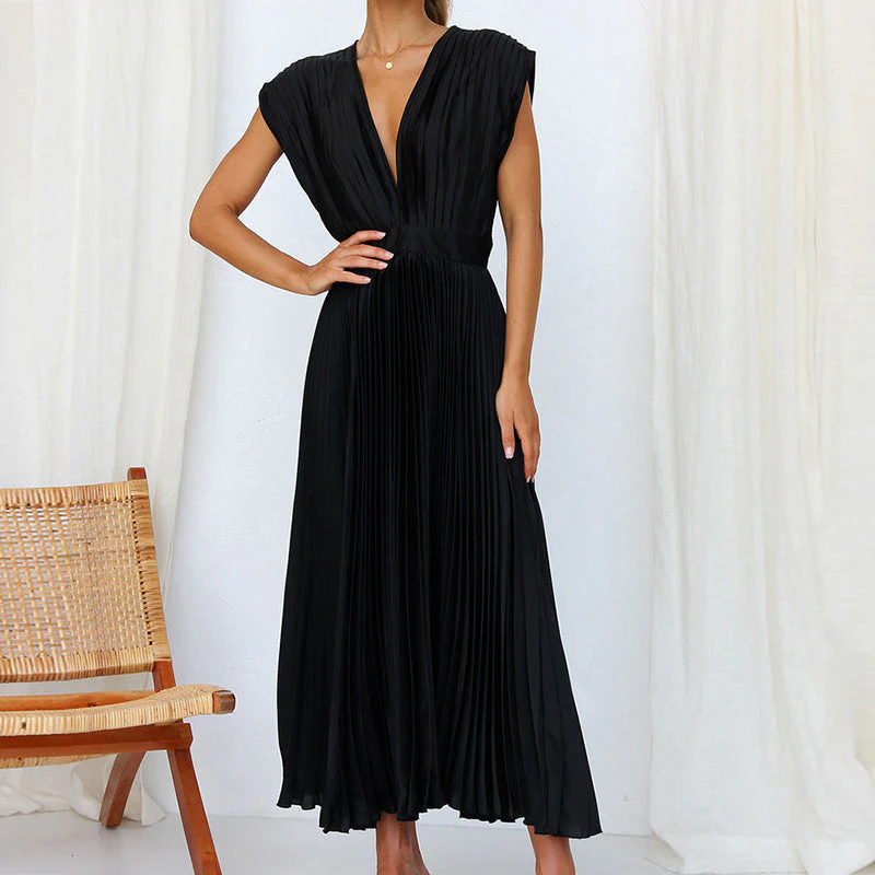 Editha | Abendkleid mit V-Ausschnitt Für Damen | Glamourös