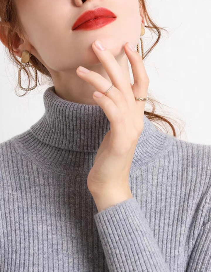 Liezel | Damen Rollkragenpullover | Slim Fit