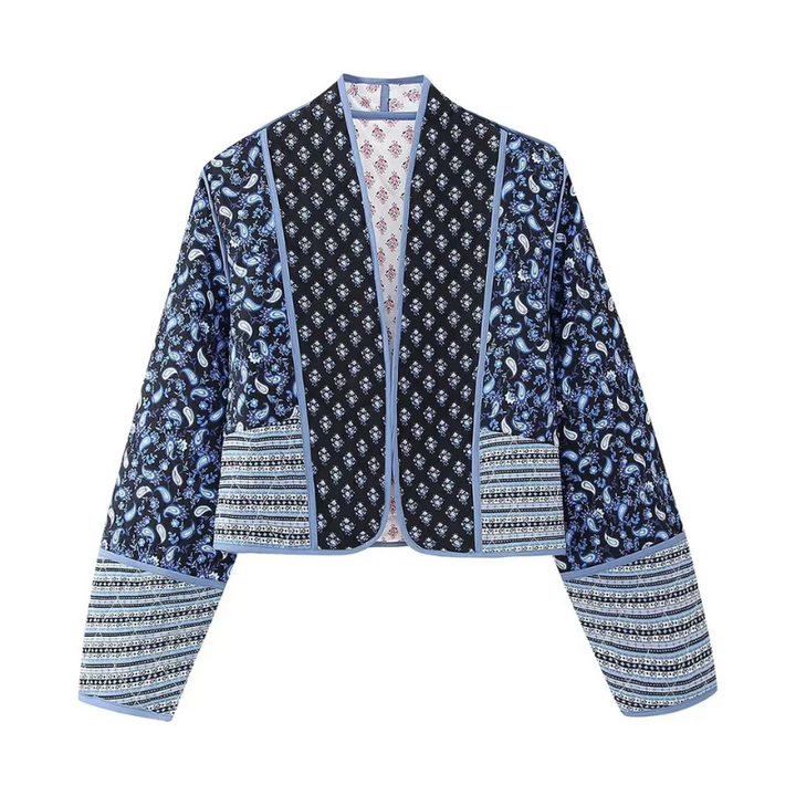 Angel | Vintage Patchwork-Blumenjacke für Damen | Ultraleichte