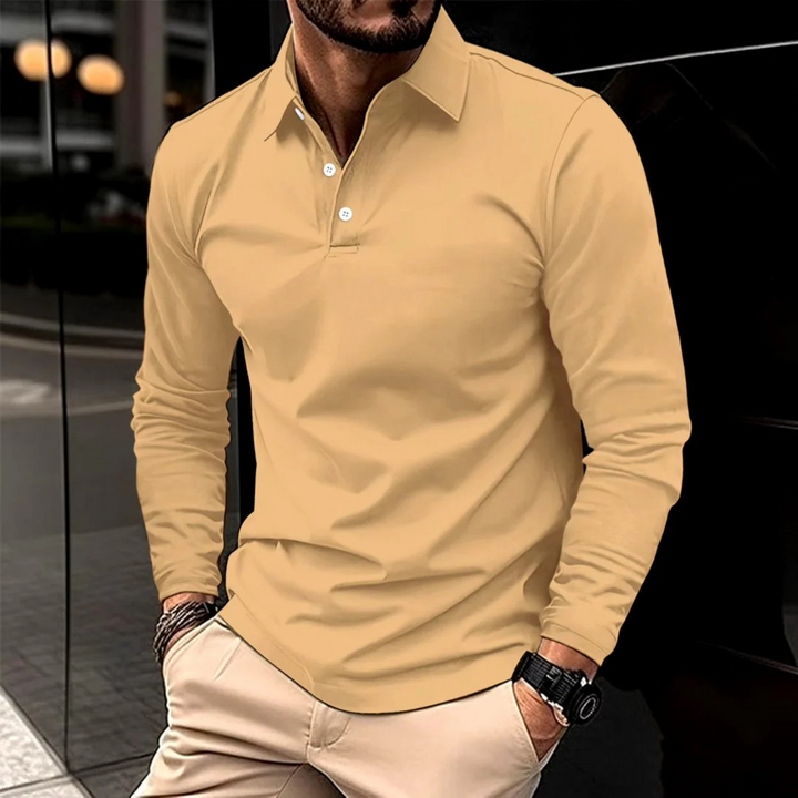 Leobald | Klassisches Polo-Hem Für Herren |  Langarm