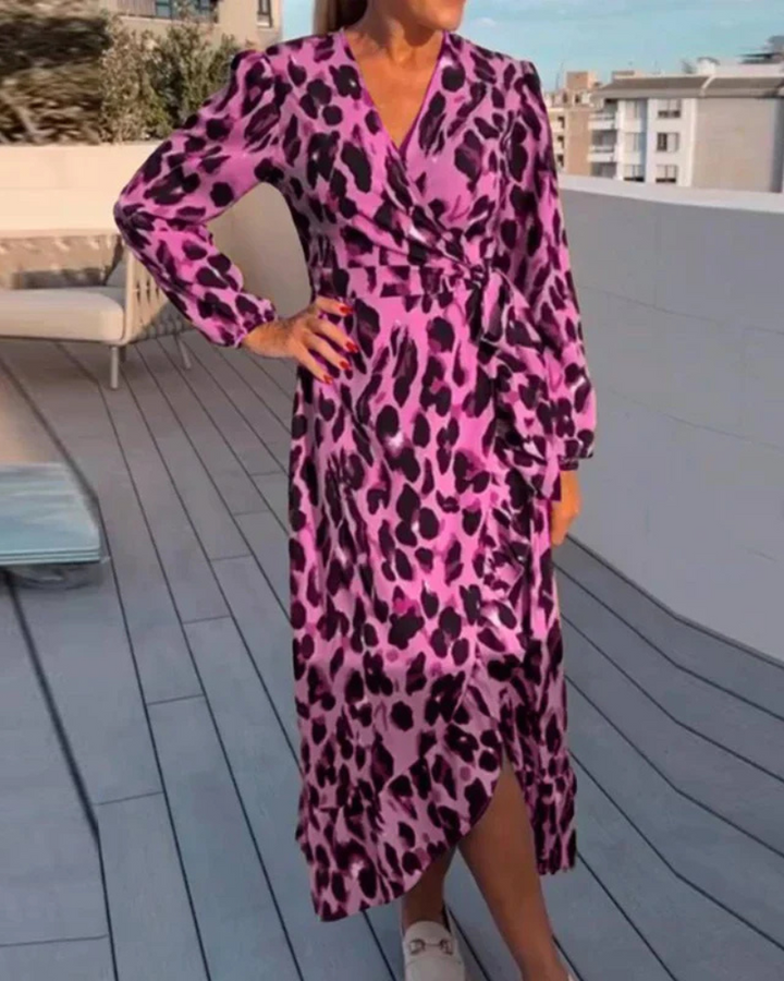 Sigrun | Leopard Kleid Für Damen | Glamourös