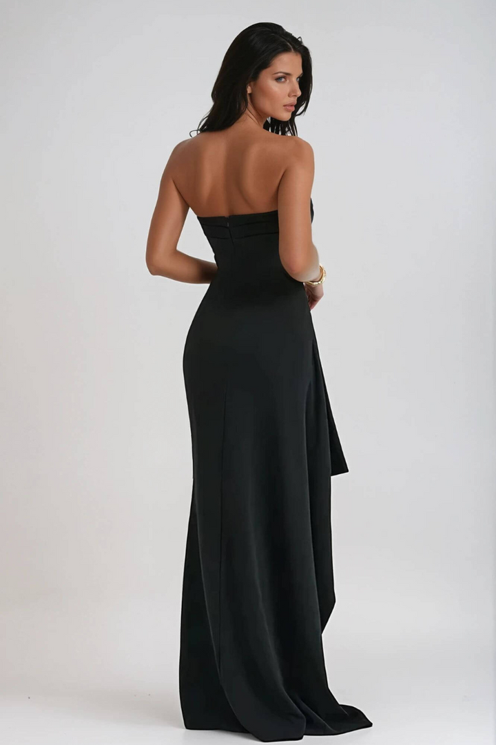 Fiorella | Strahlenkleid mit Schlitz für Damen | Abiball