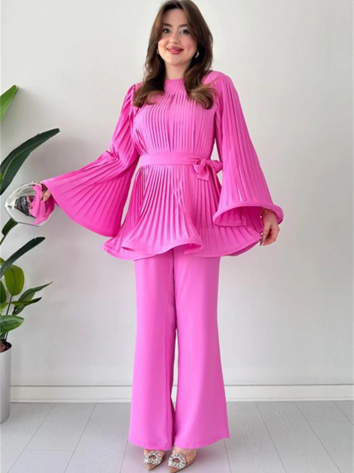 Selva | Plissiertes Set Für Damen |  Elegant