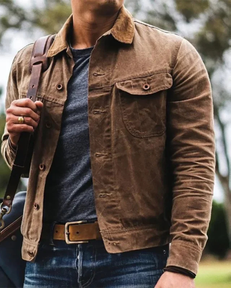 Ken | Jeansjacke mit Kragen für Herren | Ubergangs