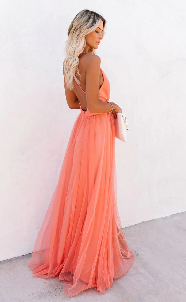 Tina | Maxikleid Petal Dust für Damen | Italienische