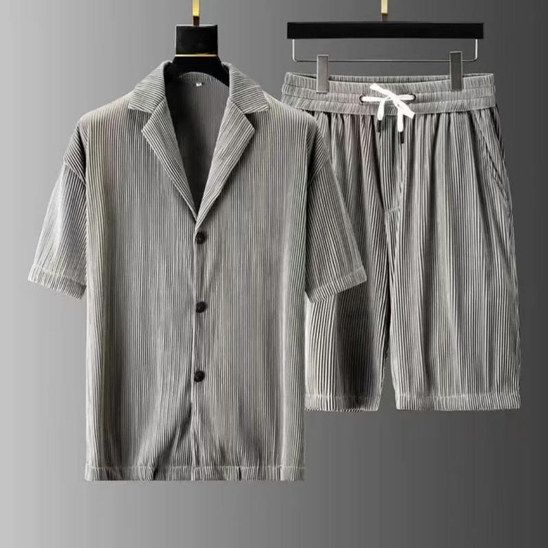 Marek | Polo-Shirt mit Shorts Set für Herren | Vintage