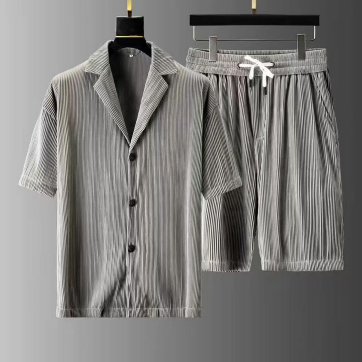 Marek | Polo-Shirt mit Shorts Set für Herren | Vintage