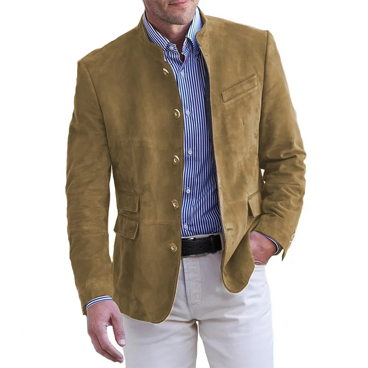 Friedhelm | Stilvolle Kragenjacke Für Herren | Elegant