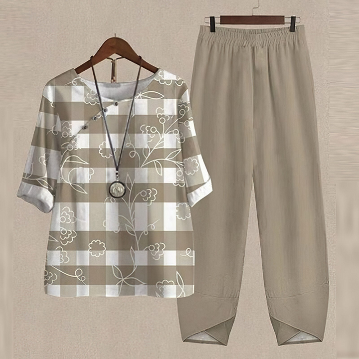 Amelien | Gemustertes Damen-Set für Damen | Modern