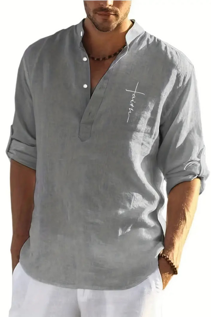 Sandro | Langarm-Shirt mit V-Ausschnitt für Herren | Sommer
